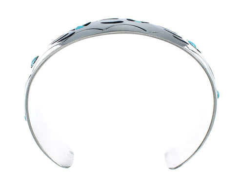Native American Sterling Silver Turquoise Bear Paw Cuff Bracelet JX128859